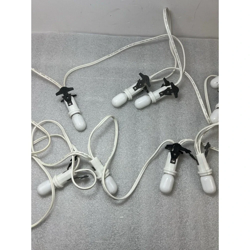 2 Sets Dept 56 - 6 Socket Light Set - Village Accessories Bulbs Included Works